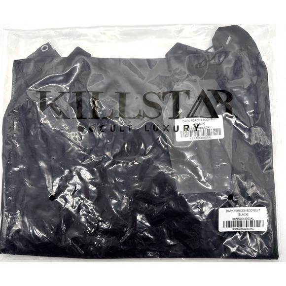 Killstar Womens Dark Forces Bodysuit 3XL 3X Black Baphomet Sheer Plus Size NWT - Picture 5 of 5